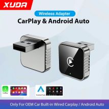 XUDA Adattatore per auto Android CarPlay cablato a wireless 2 in1 per stereo per auto OEM con dongle USB Smart Mini Box Plug and Play Blueto