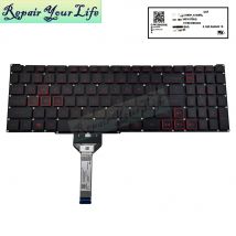 RU/rosyjski USA US podświetlana klawiatura dla Acer Nitro 5 AN515-56 AN515-57 klawiatury do laptopów do gier czerwone światło LG05P_N10BRL/N14BRL nowość