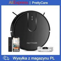 PrettyCare C3 Robot Aspirapolvere 5200Pa Robot Aspirapolvere e Mop Combo con Autocricarica Avanzata Evitamento Ostacoli
