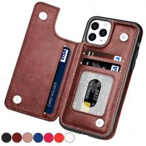 Retro Wallet Flip Ledertasche für iPhone 16 Pro Max 15 Plus 14 13 Mini 12 11 X XR XS Max SE3 2 8 7 Multi-Card-Slot-Halter-Abdeckung