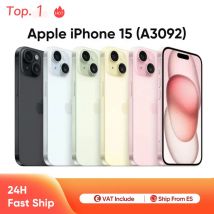 Apple iPhone 15 A3092 6 GB RAM 128 GB ROM iOS 17 6,1'' Super Retina XDR OLED Wyświetlacz IP68 Odporny na kurz/wodę Podwójna karta SIM