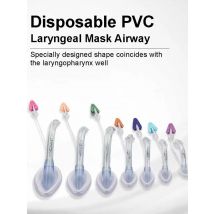 Califed PVC Laryngeal Airway Mask Disposable LMA Sterile Anesthesia Breathing Soft Cushion Intubation For Adult Child
