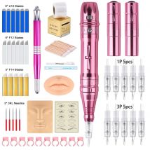 Kit de máquina PMU profesional inalámbrica: microombreado para cejas, delineador de ojos, labios, maquillaje permanente o agujas de tatuaje