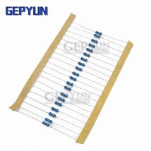 100 Stück 1/4 W Metallschichtwiderstand 1 % 100R 220R 1K 1,5K 2,2K 4,7K 10K 22K 47K 100K 100 220 1K5 2K2 Ohm Widerstand Gepyun 1R~22M