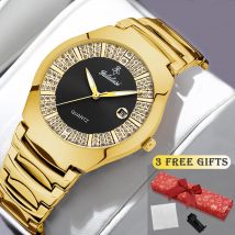 Yalalusi Luxury Men’s Business Water-Resistant Quartz Watch with Casual Steel Bracelet – Gift Box jam tangan Men’s Timepiece