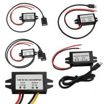 Wodoodporny konwerter 12 V na 5 V Moduł obniżający napięcie DC-DC Zasilacz USB-A żeński/typ C/podwójne złącze USB/przewodowe otwarte