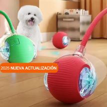 Nuevo juguete interactivo de pelota para perros, pelota rodante automática para perros recargable, juguete interactivo para cachorros inteligentes, juguete de bolas inteligentes para perros