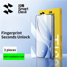 SmartDevil 2 Stück gehärtete Glasfolie für Redmi K80 Pro HD Sichtschutz-Displayschutzfolie für Redmi K80 Anti-Fingerabdruck, nicht vollständig abdeckend