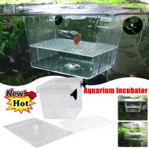 Neue Fisch Dekoration Laichen Brut Zimmer Acryl Aquarium Isolation Box Aquarium Juvenile Fisch Inkubator Halter