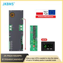 JKBMS V19 8S/16S BMS 24V/48V 200A - Smart Energy Storage for Home, Fits Growatt Deye Inverter, Lifepo4/Li-ion/LTO Compatible