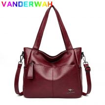 Qualität frauen Leder Top Griff Taschen Weibliche Schulter Sac Tote Shopper Tasche Bolsa Feminina Luxus Designer Handtaschen für Frau