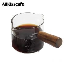 Espressotasse Kaffee Messschnapsglas Extraktionskrug mit Skala Milch Latte 75 ml 100 ml Barista Werkzeugzubehör