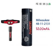 Compatible with Milwaukee 48-11-2131 2163-21 REDLITHIUM Lithium-Ion Rechargeable USB 3.0Ah 2162-21 Battery Headlamp battery