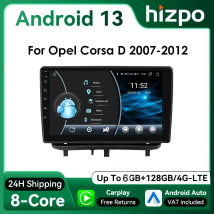 9" Hizpo CarPlay Android Auto Autoradio für Opel Corsa D 2007 - 2012 Schrägheck 4G BT GPS RDS DSP SWC UI8581 Intelligentes System