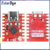 Estardyn ESP32-C3 SuperMini Plus Entwicklungsboard WiFi Bluetooth ESP32 C3 Super mini V2.0 Rotes Board