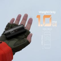 FLEXTAIL ZERO PUMP - 30g Kempingowa Pompka Powietrza, Przenośny Elektryczny Inflator do Materacy, 1 Akumulator w Zestawie