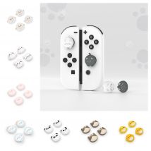 PlayVital Simpatici cappucci per joystick Cappucci analogici Impugnature per pollice per Nintendo Switch/Switch Lite/Switch OLED Joycon - Serie animali