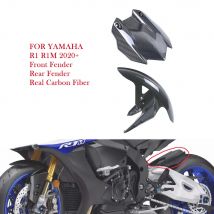 Für Yamaha YZF R1 R1M 2020 2021 2022 2023 2024 2025 Real Dry Carbon Fiber Vorne Hinten Kotflügel Spritzschutz rad Hugger Kotflügel