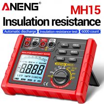 ANENG MH15 megóhmetro de aislamiento Digital 6000 recuentos ohmímetro condensador prueba resistencia probador medidor de voltaje herramientas
