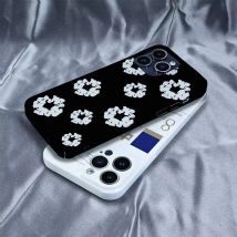 Luxuriöse D-Denim-T-Tränen-Handyhülle für iPhone 16 15 14 13 12 11 Pro Max XS XR XS Max 6 7 8 Plus glänzende HD-Filmabdeckung