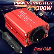 300W Inverter 12V a 220V 230V Auto Accendisigari Spina Convertitore di Tensione Doppia USB Presa UE Accessori Auto