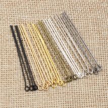 200 teile/beutel 16 20 25 30 35 40 45 50mm Auge Kopf Pins Klassische 7 farben Überzogene Augen Pins für Schmuck Machen DIY Liefert
