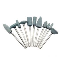 10 pz Dentale Montato Pietre Smerigliatrici 2.35mm Contorni Geramic Pietre Verte Macinare Lucidatore Verde HP Lucidatura Pietra Trapani