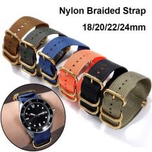 Männer Frauen Nylon Geflochtenes Armband 5-ring Schnalle Gewebte Leinwand Sport Armband Beständig Langlebig Armband Gürtel 18/20/22/24mm
