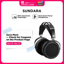 Audífonos HIFIMAN SUNDARA Over-Ear de Tamaño Completo con Tecnología Planar Magnética (Negros) con Diseño de Alta Fidelidad y Carcasa Metálica