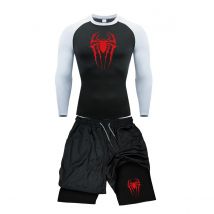 Kompression Anzug Männer T Shirts + Hosen Fitness Boxen Muay Thai Shorts Kleidung Männer Rashguard Jiu Jitsu Gym Sets Trikots Bjj boxeo