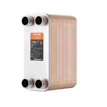 Wymiennik ciepła SucceBuy 5"x 12" 80 płyt spawanych płytami ze stali nierdzewnej do ogrzewania podłogowego, ogrzewania wodnego, topienia śniegu, chłodzenia piwa
