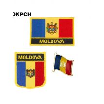 United Arab Emirates National Flag Embroidered Iron on Patches for Clothing Metal badges PT0130-3