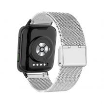 Metallbänder für OPPO Watch 46-mm-Band, atmungsaktives Armband aus Edelstahlgeflecht