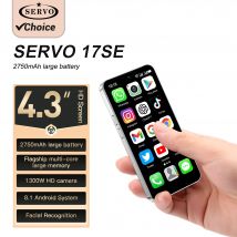 SERVO 17SE Mini-Smartphone, 16 GB ROM, Android 8.1, WLAN, Dual-SIM-Standby, Play Store, 4G LTE, 4,3 Zoll, kleines Smart-Handy, neue Version