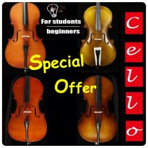 Hochwertiges Studenten-Übungscello aus Ebenholz, Zubehör für Anfänger, Anfänger-Cello, volle Größe 4/4 4/3 1/2 1/4