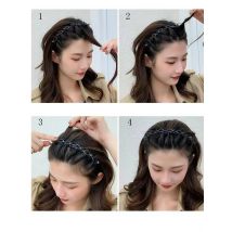 Multi-layer Hollowed-out Braided Hair Hoop Double-layer Bangs Hairband Headband Network Celebrity Headdress