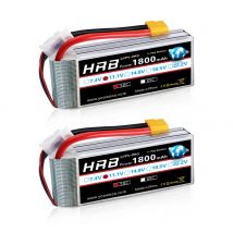 Batteria LiPo HRB 11.1V 1800mAh 3S 50C con spina XT60 per mini trituratore Skylark M4-FPV250 200 INDY250 PLUS MOJO 280 QAV250 FPV
