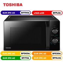 Toshiba MW2-MM20P(BK) forno a microonde 20 l, 800 W, 5 livelli di potenza con pratica funzione di