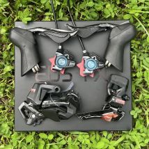 WHEELTOP EDS TX Grupo electrónico inalámbrico Bicicleta de carretera Carbono Compatible con palancas de cambios de freno de disco de llanta Desviador delantero trasero