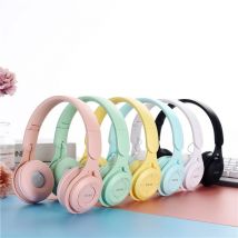 Cuffie Macaron cuffie Bluetooth Wireless per bambini cuffie da gioco con fascia Stereo con microfono