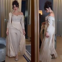 Maßgeschneiderte Retro-Jersey-Kleider mit Pailletten und Falten, A-Linie, One-Shoulder-Midikleid, maßgeschneiderter Anlass, Heimkehr, eleganter chinesischer Stil