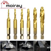 Gewinde bohrers atz Sechs kant schaft titan beschichtet hss Schrauben gewinde bohrer Maschine Verbund gewinde bohrer m3 m4 m5 m6 m8 m10 Handwerkzeuge neu