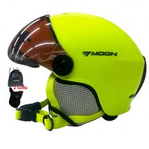 Casco da sci MOON PC modellato integralmente + EPS Casco da sci di alta qualità Occhiali Sport all'aria aperta Sci Snowboard Caschi da skateboard Uomo