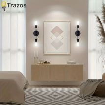 Lámpara de pared de Arte de hierro para sala de estar, pared de fondo, escalera de pasillo, cabecera Simple creativa nórdica, comedor