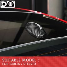 Echte 3K-Trockenkohlefaser-Auto-Haiflossen-Antennengehäuseabdeckung, geeignet für Alfa Romeo Giulia 2017–2020 Stelvio 2017–2020 2018 2019