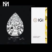 Mit IGI-Zertifikat Birnenförmige im Labor gezüchtete Diamanten CVD HPHT 1ct 1,5ct 2ct 2,5ct 3ct 5ct Labordiamant Großhandel
