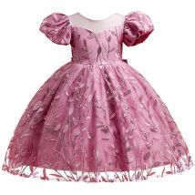 Elegante Kinder Vintage Party Kleider für Mädchen Bogen Blume Prinzessin Kleid Kinder Hochzeit Abschluss ball formelle Vestidos Mädchen Sommerkleid ung