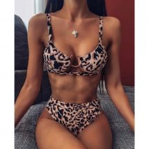Sexy Badeanzug Damen High-Waist Bikini Micro High-Leg Badeanzug mit Schlangenmuster Bademode Damen 2026 Bikini-Set