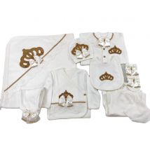 Neugeborene Kleidung, neues Design, individuell, 10 Stück, 100 % Baumwollstoff, gestrickt, langärmelig, Großhandel, individuelles Baby-Strampler-Set