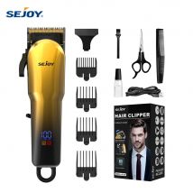 Sejoy Elektrischer Haarschneider, kabellos, professionell, wiederaufladbar, Haarschneidemaschine für Männer, Haarschneidemaschine, Friseursalon